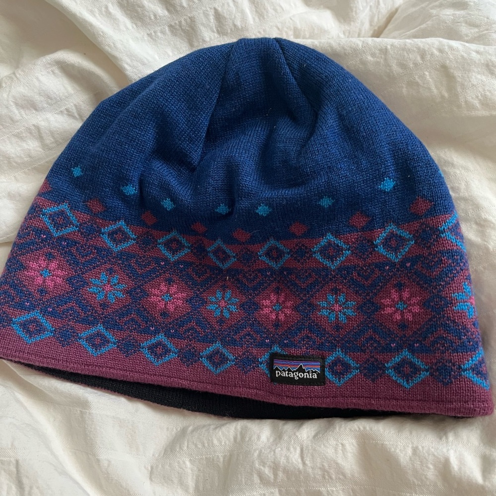 Kids Patagonia Fair Isle Knit Winter Beanie Hat